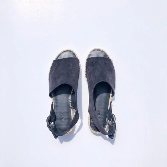 Vince BLACK Espadrille Sandals